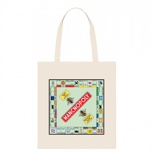 MANCNOPOLY TOTE BAG